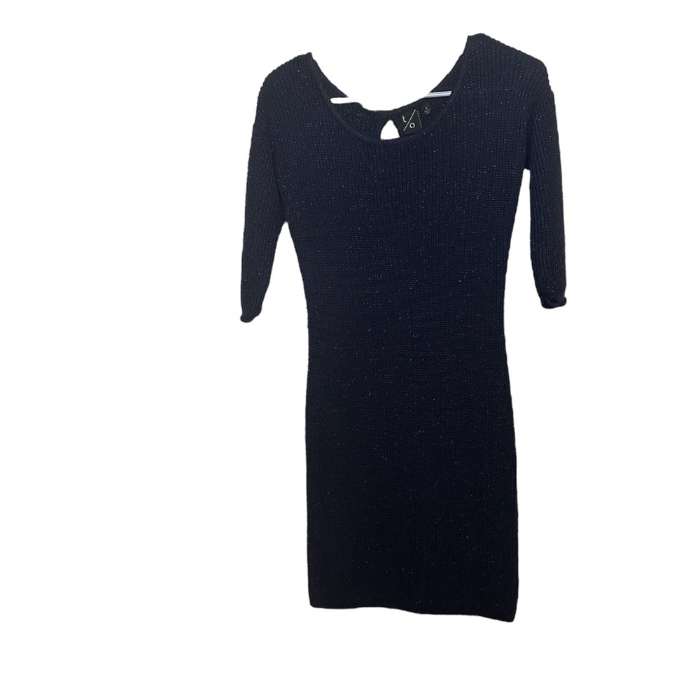 T/O Sweaters Navy Blue Sweater Dress Small
